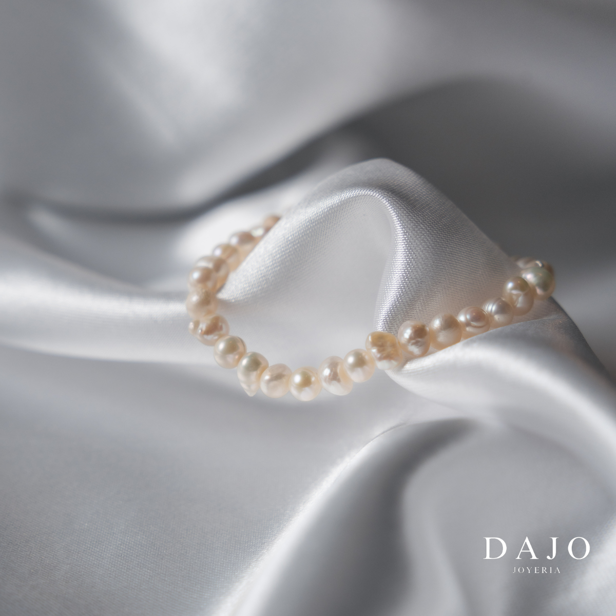 Pulsera Perlas Full plata .925 - regalo especial para hombre o mujer | DAJO Joyeria