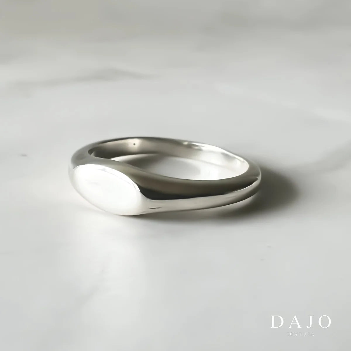 Anillo Oval plata .925 - regalo para novia o mama | DAJO Joyeria