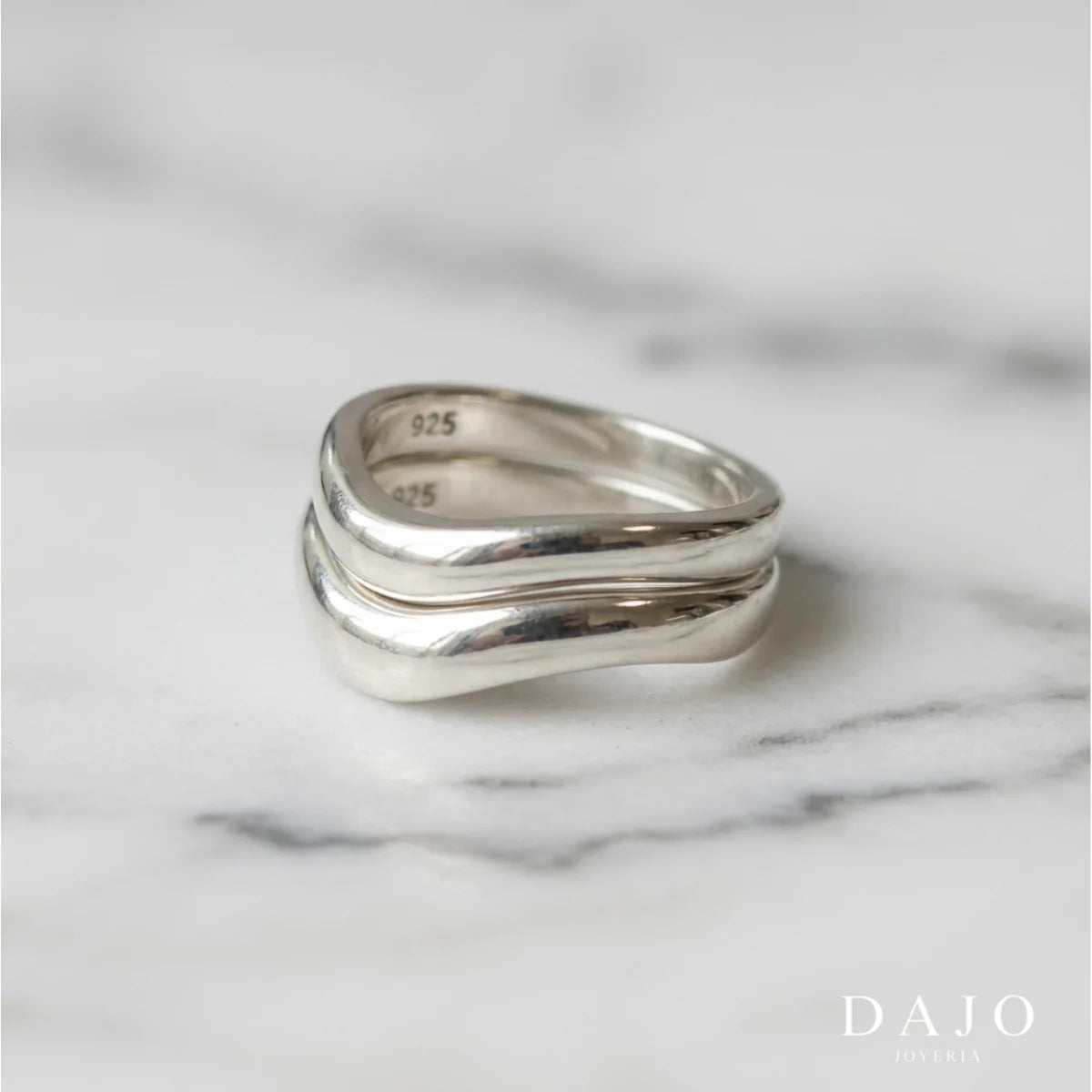 Anillos Complemento (2 piezas) plata .925 - regalo para novia o mama | DAJO Joyeria