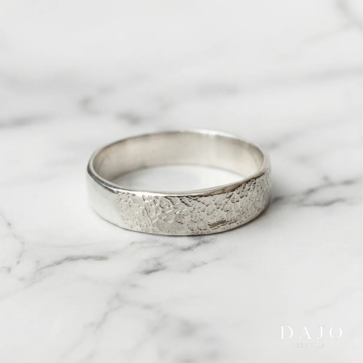 Anillo Huella Argolla - Individual plata .925 - anillo con huella grabada personalizado | DAJO Joyeria