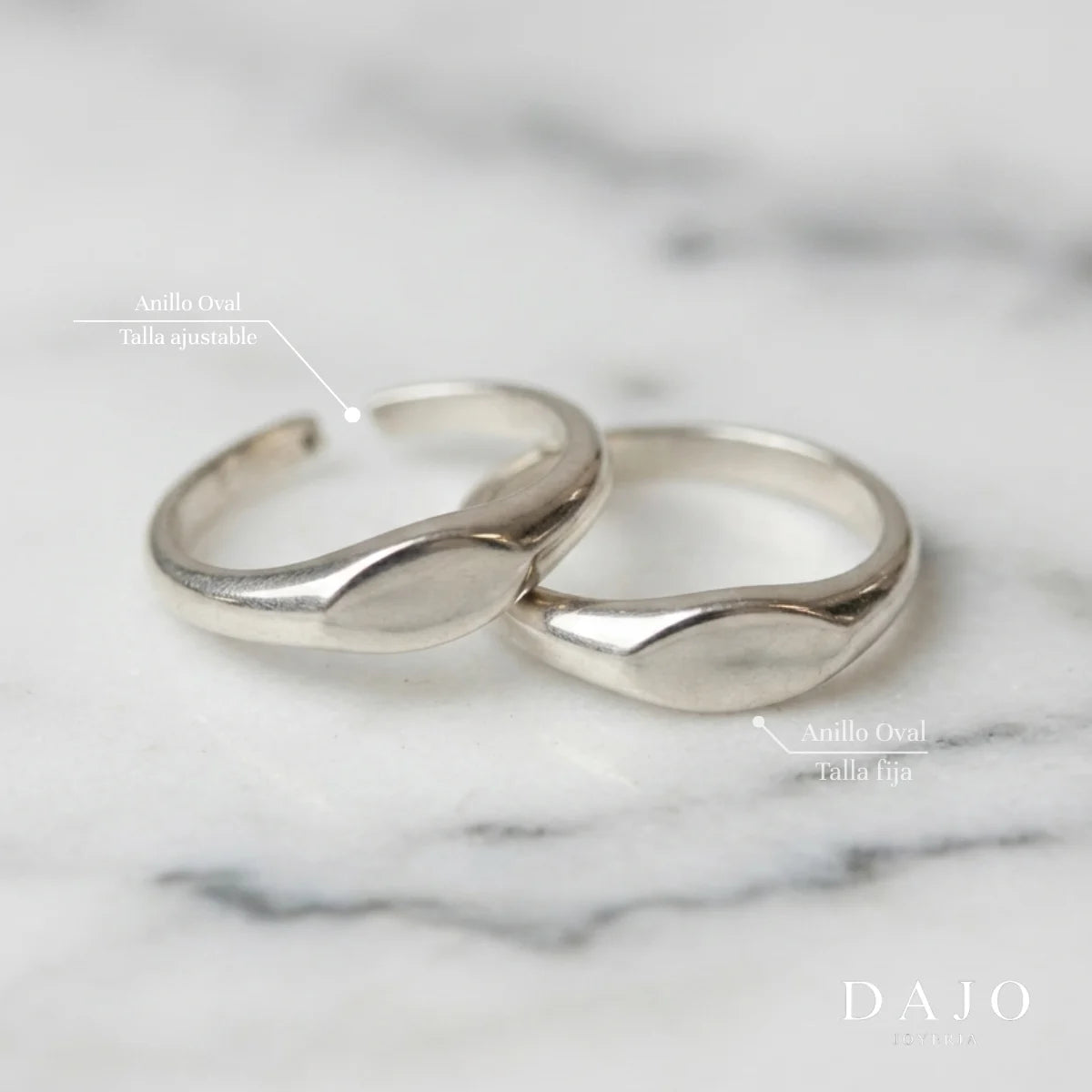Anillo Oval con Inicial