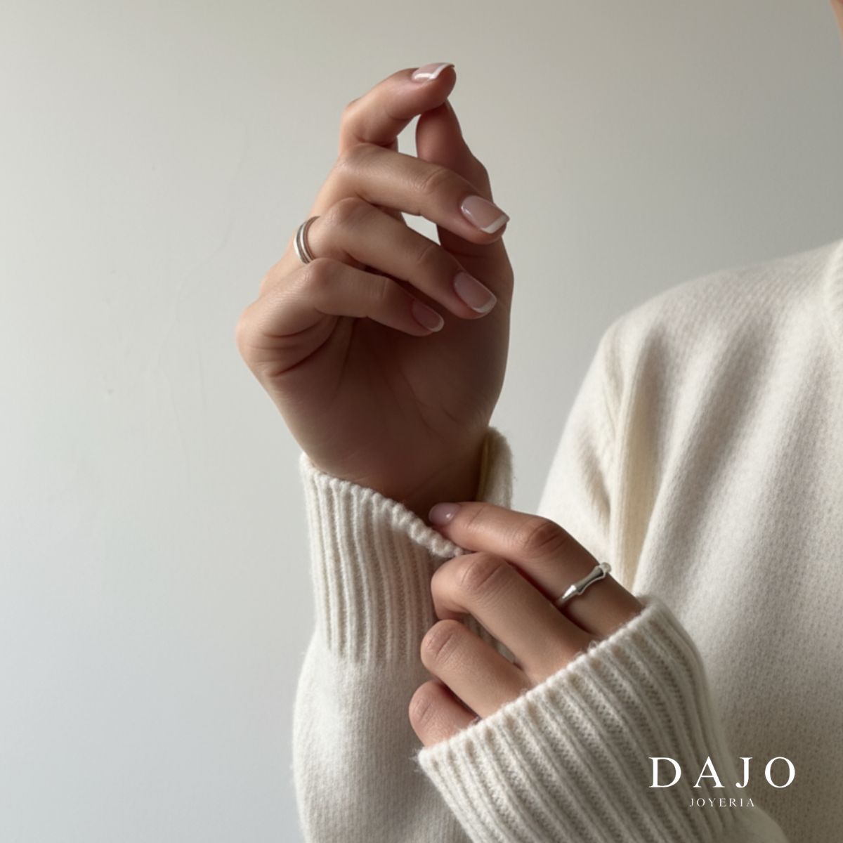 Anillo Argolla Hueso