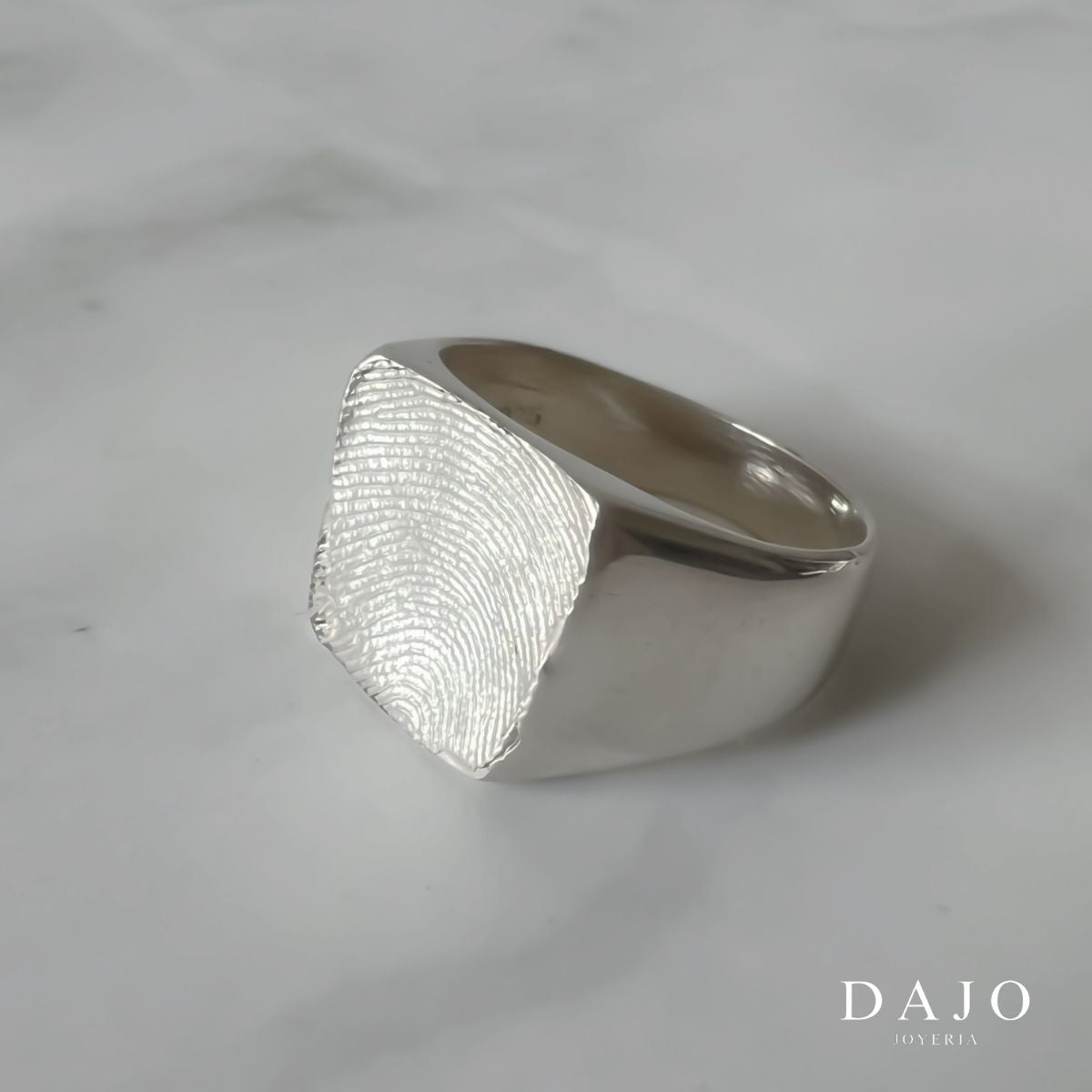 Kit Anillo Huella Cuadrado Liso