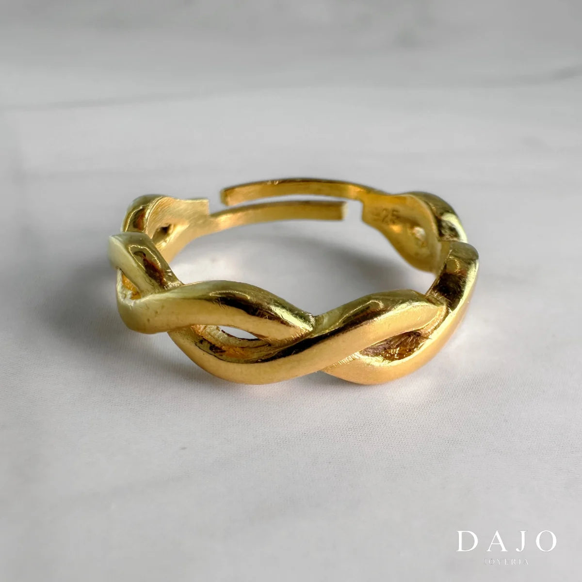 Anillo Trenzado (Oro Vermeil)
