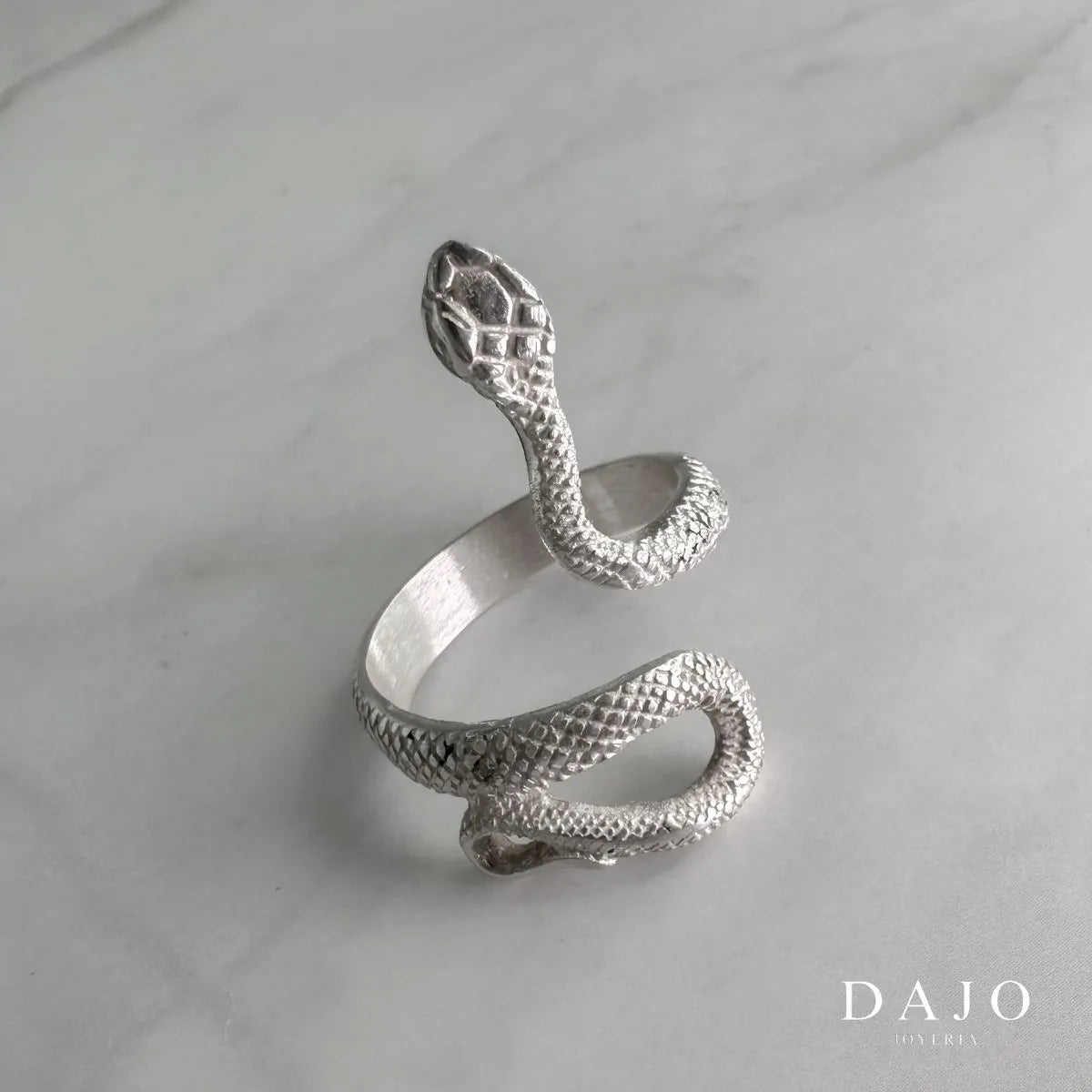 Anillo Serpiente de Plata Dajo Joyería