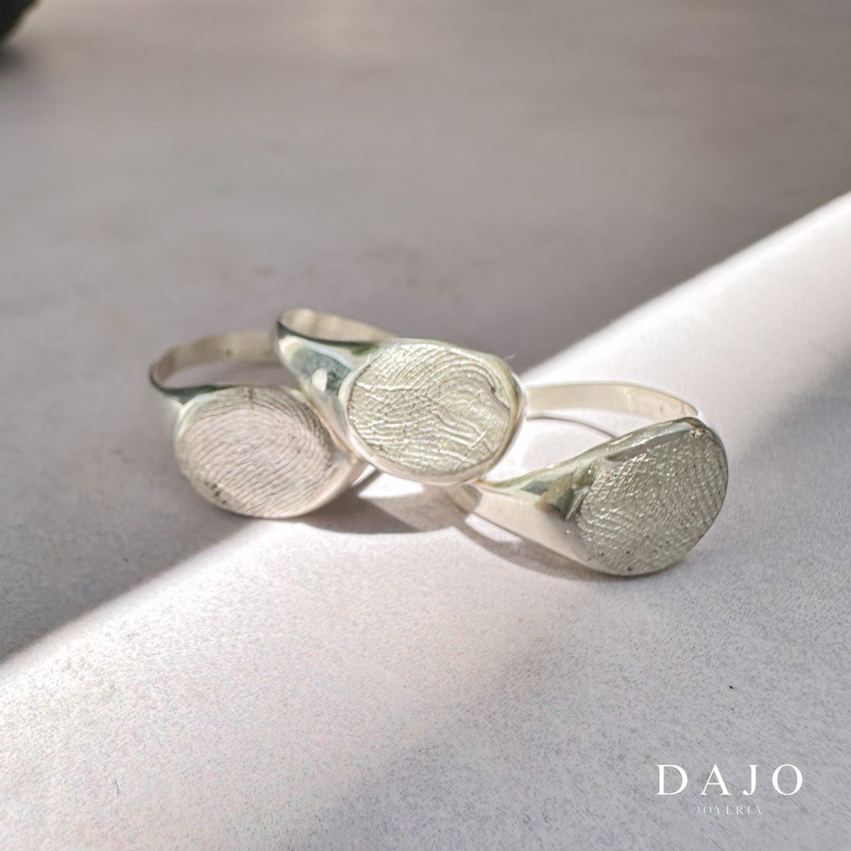 Kit Doble Anillo Huella Redondo