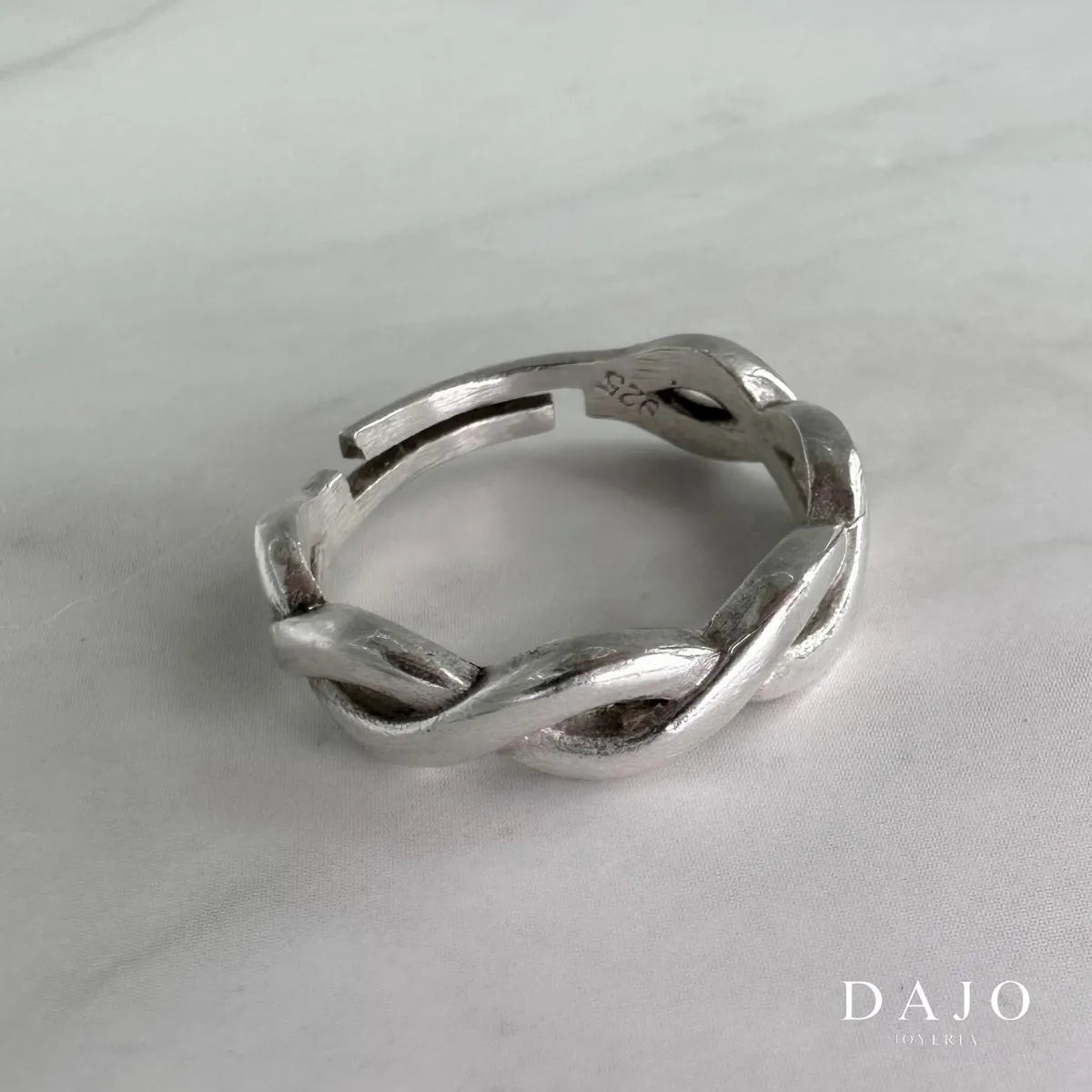 Anillo Trenzado plata .925 - regalo para novia o mama | DAJO Joyeria