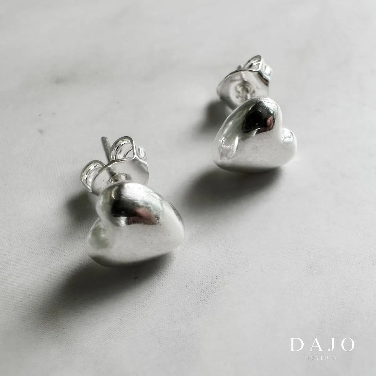 Arete Corazón plata .925 - regalo para novia o mama | DAJO Joyeria