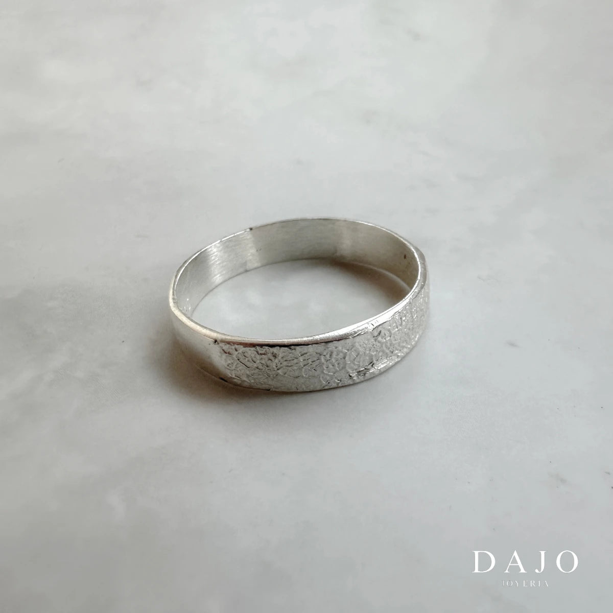 Kit Triple Anillo Huella Argolla plata .925 - anillo con huella grabada personalizado | DAJO Joyeria
