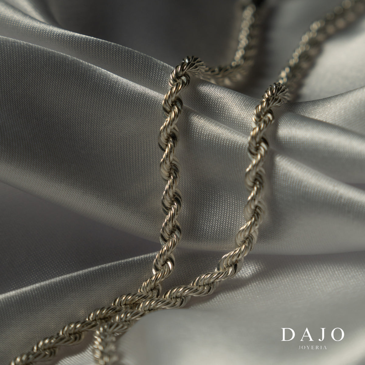 Cadena Torzal 5 mm plata .925 - regalo especial para el | DAJO Joyeria