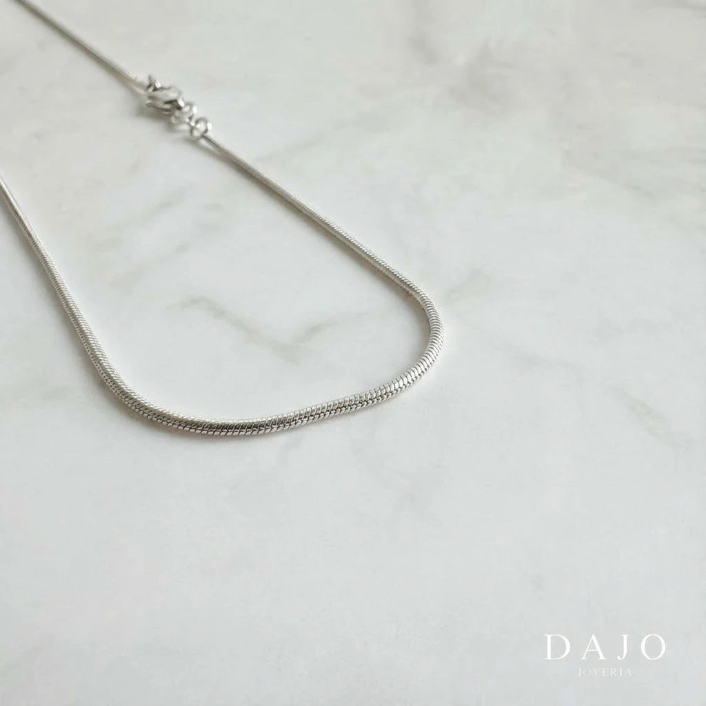 Cadena Lazo 1 mm plata .925 - regalo especial para el | DAJO Joyeria