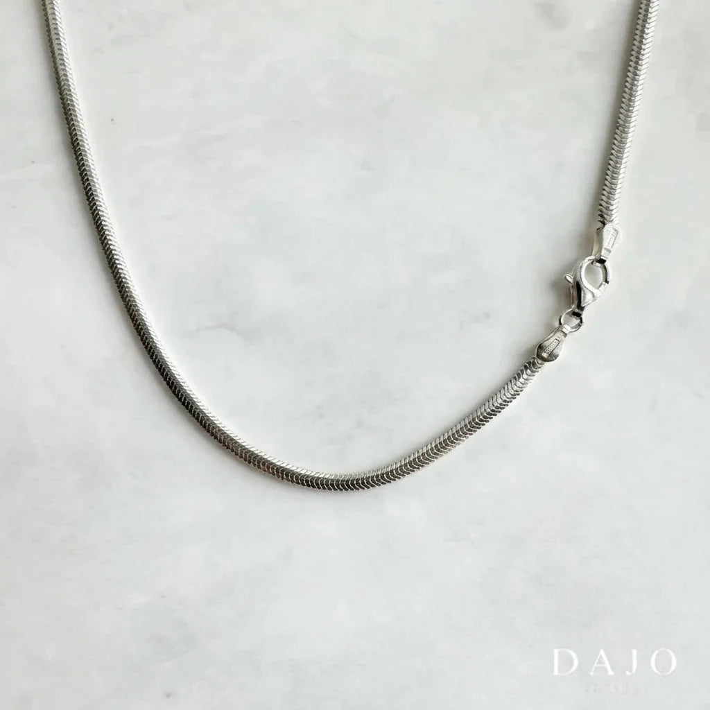 Cadena serpiente 3 mm plata .925 - regalo especial para el | DAJO Joyeria