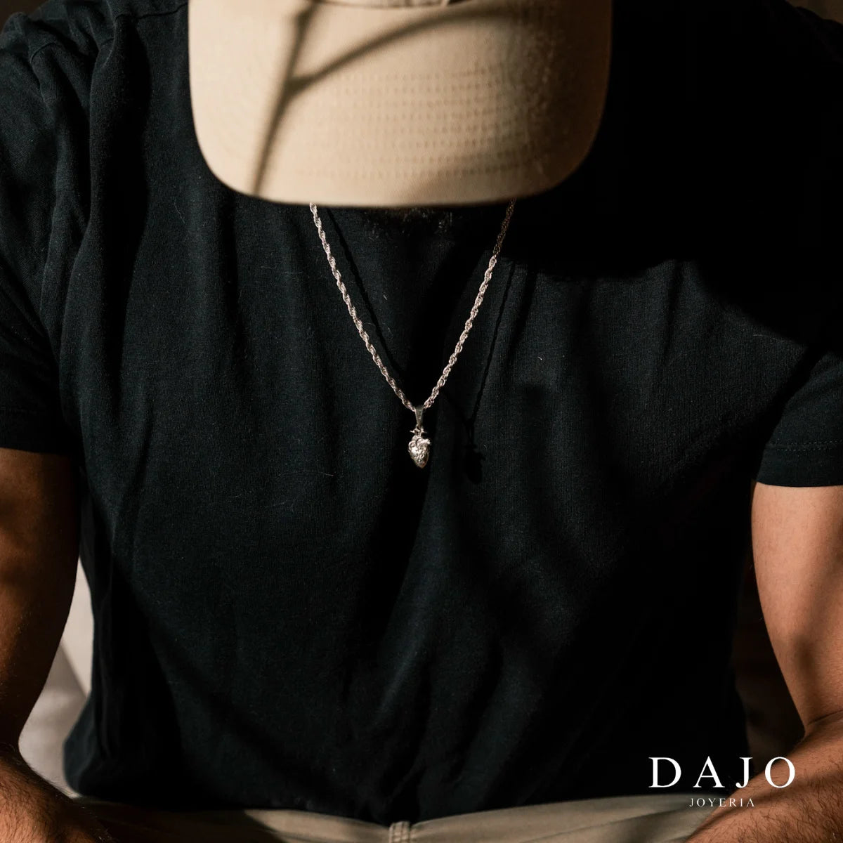 Dije Corazón Anatómico plata .925 - joyeria artesanal hecha a mano en Mexico | DAJO