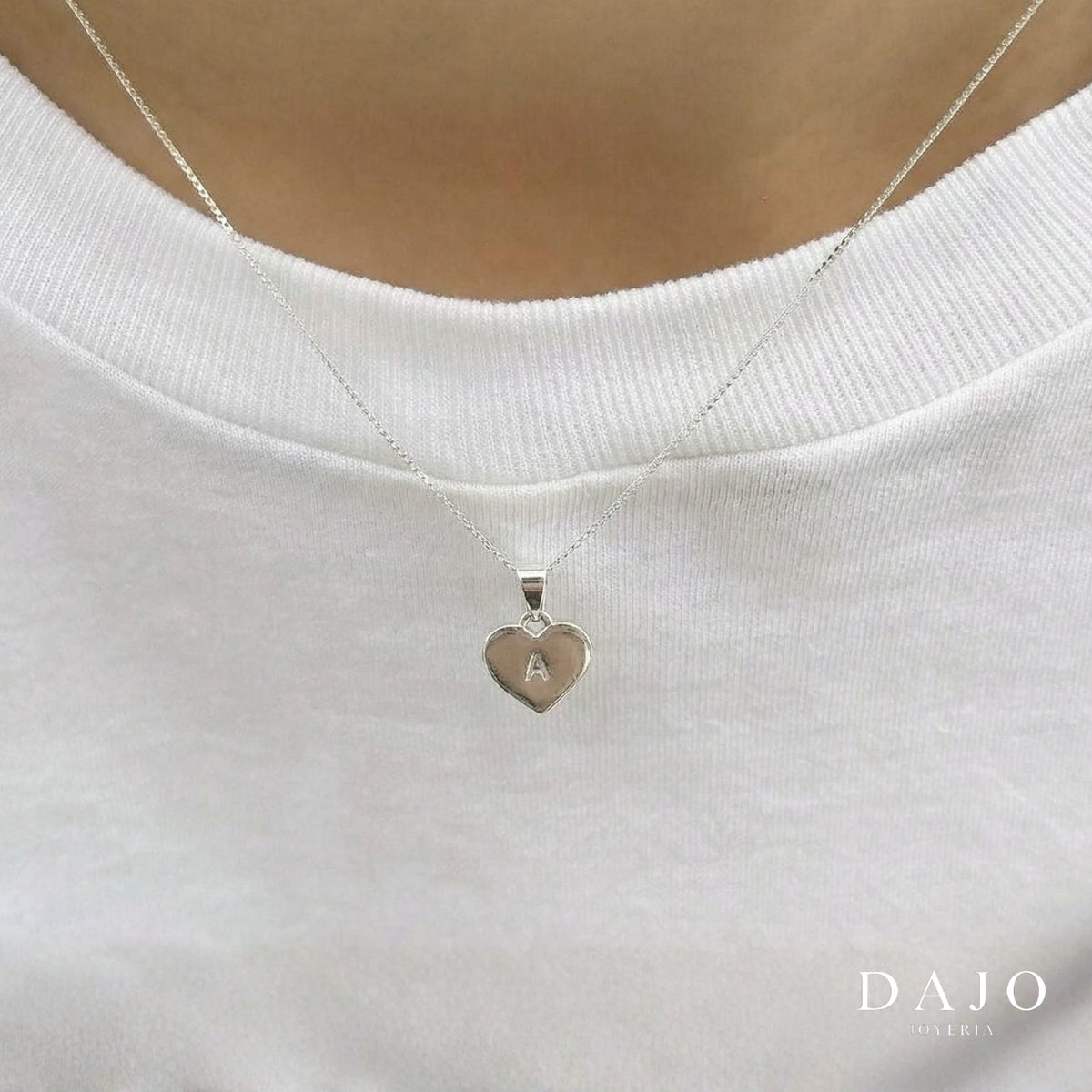 Dije Latido + Cadena plata .925 - regalo especial para el | DAJO Joyeria