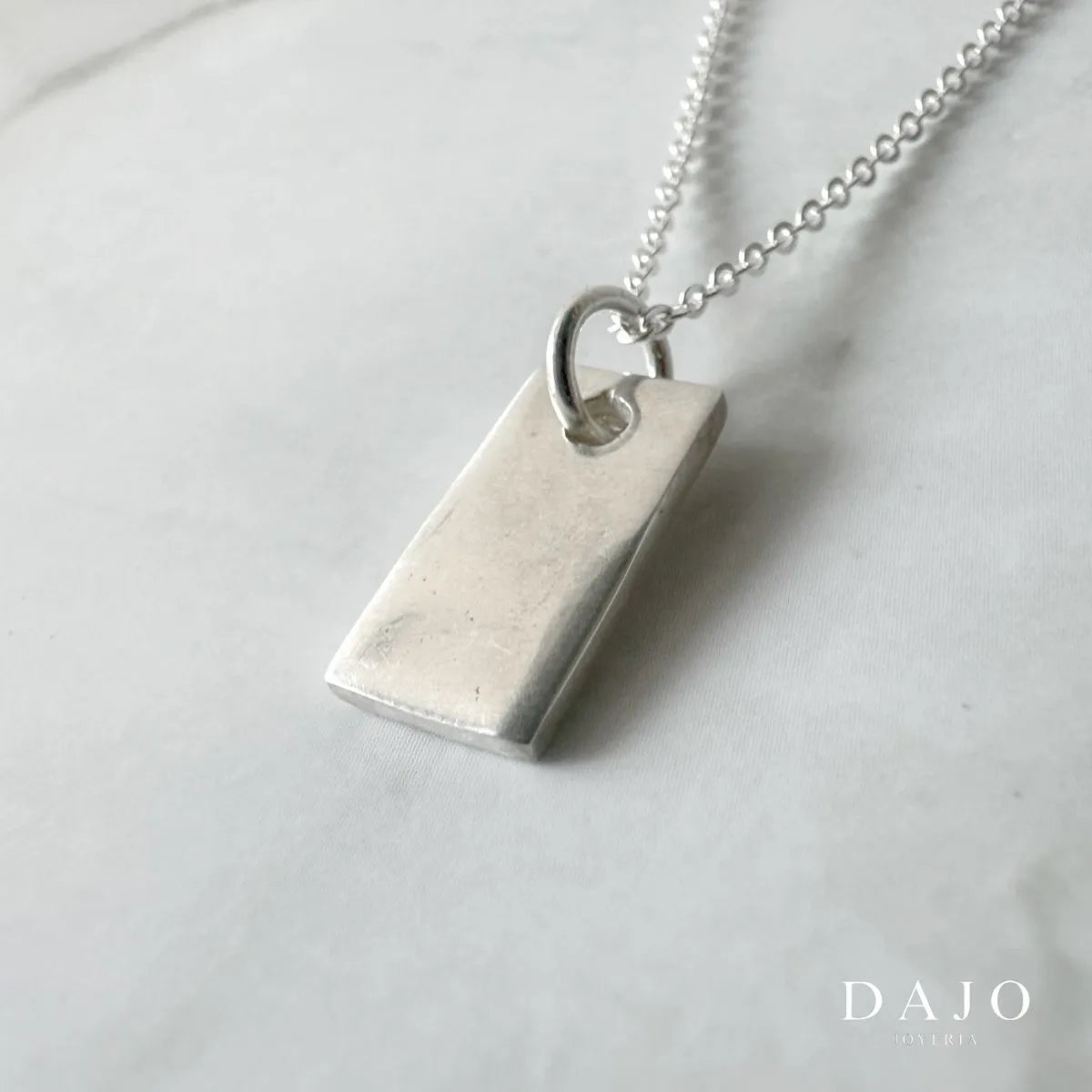 Dije Marco + Cadena plata .925 - regalo especial para el | DAJO Joyeria