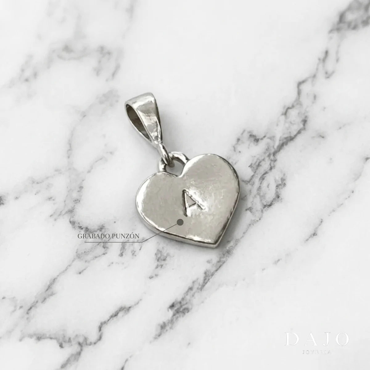 Dije Latido + Cadena plata .925 - regalo especial para el | DAJO Joyeria