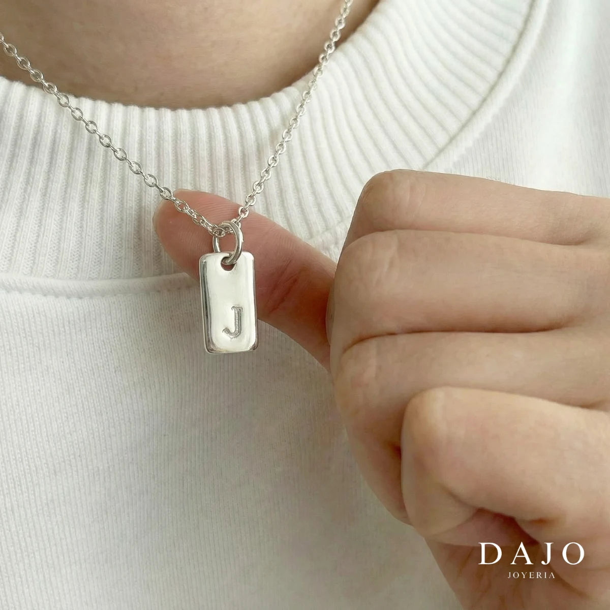Dije Marco + Cadena plata .925 - regalo especial para el | DAJO Joyeria