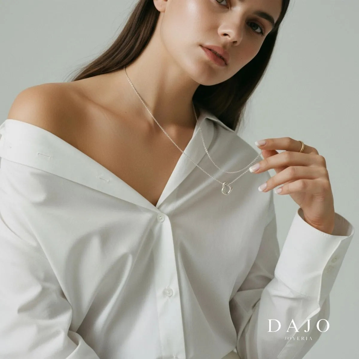 Dije Corazón Irregular plata .925 - joyeria artesanal hecha a mano en Mexico | DAJO