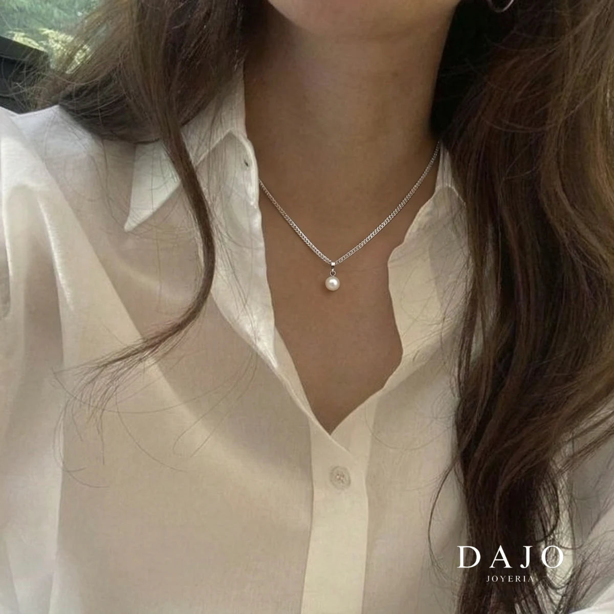 Dije Perla plata .925 - joyeria artesanal hecha a mano en Mexico | DAJO