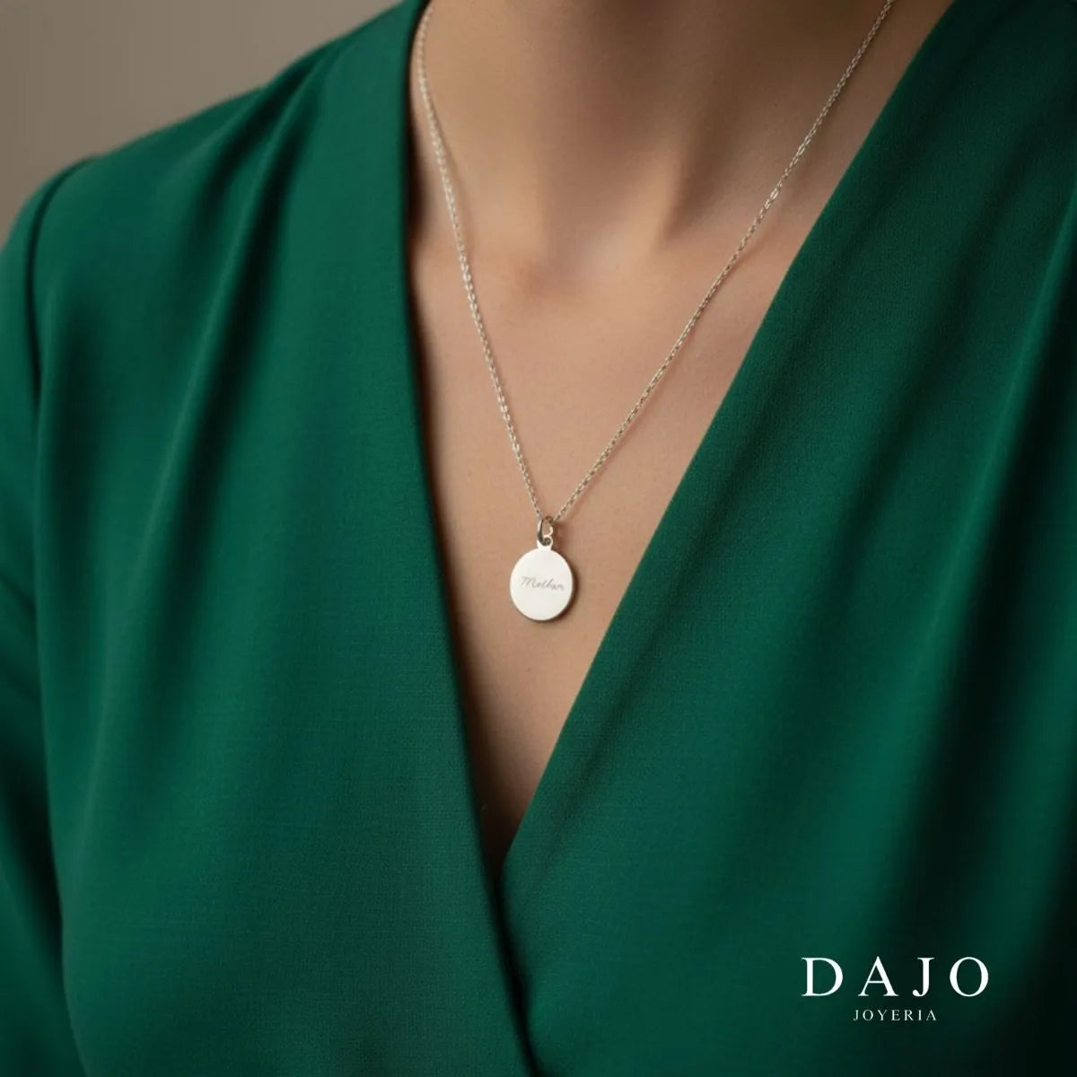 Dije Circular plata .925 - joyeria artesanal hecha a mano en Mexico | DAJO