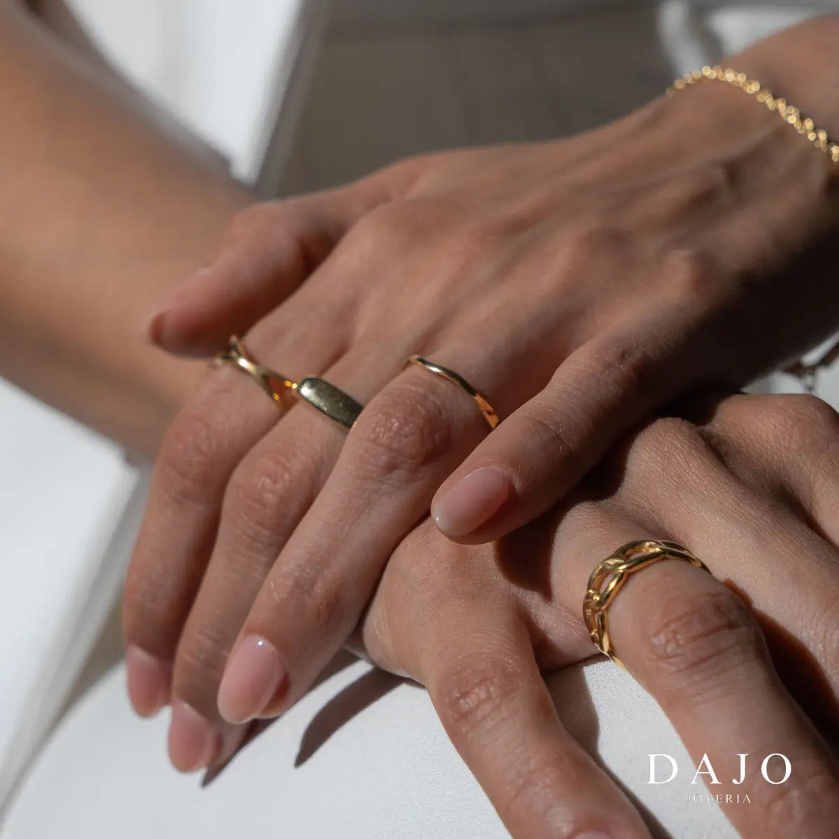 Anillo Argolla 1 mm Oro Solido plata .925 - regalo para novia o mama | DAJO Joyeria