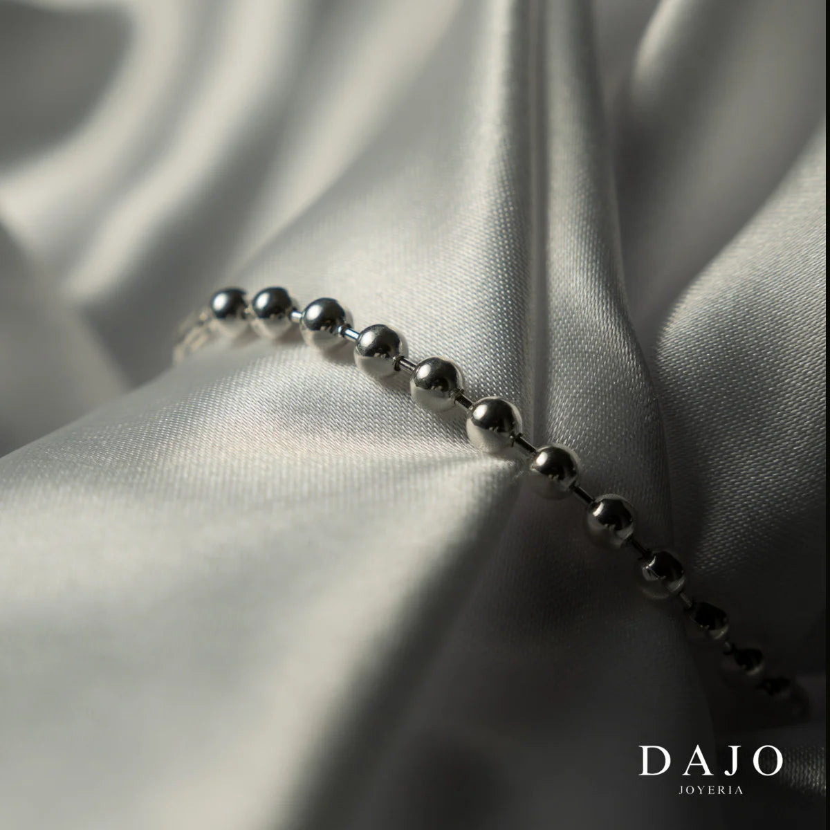 Pulsera Bola 5 mm plata .925 - regalo especial para hombre o mujer | DAJO Joyeria