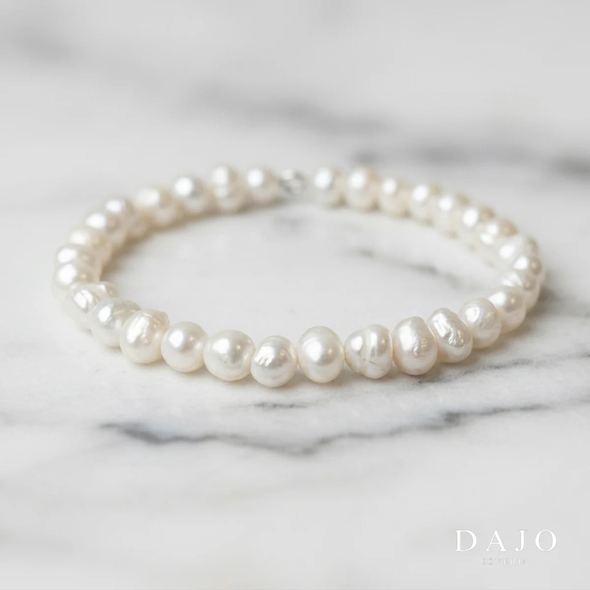 Pulsera Perlas Full plata .925 - regalo especial para hombre o mujer | DAJO Joyeria