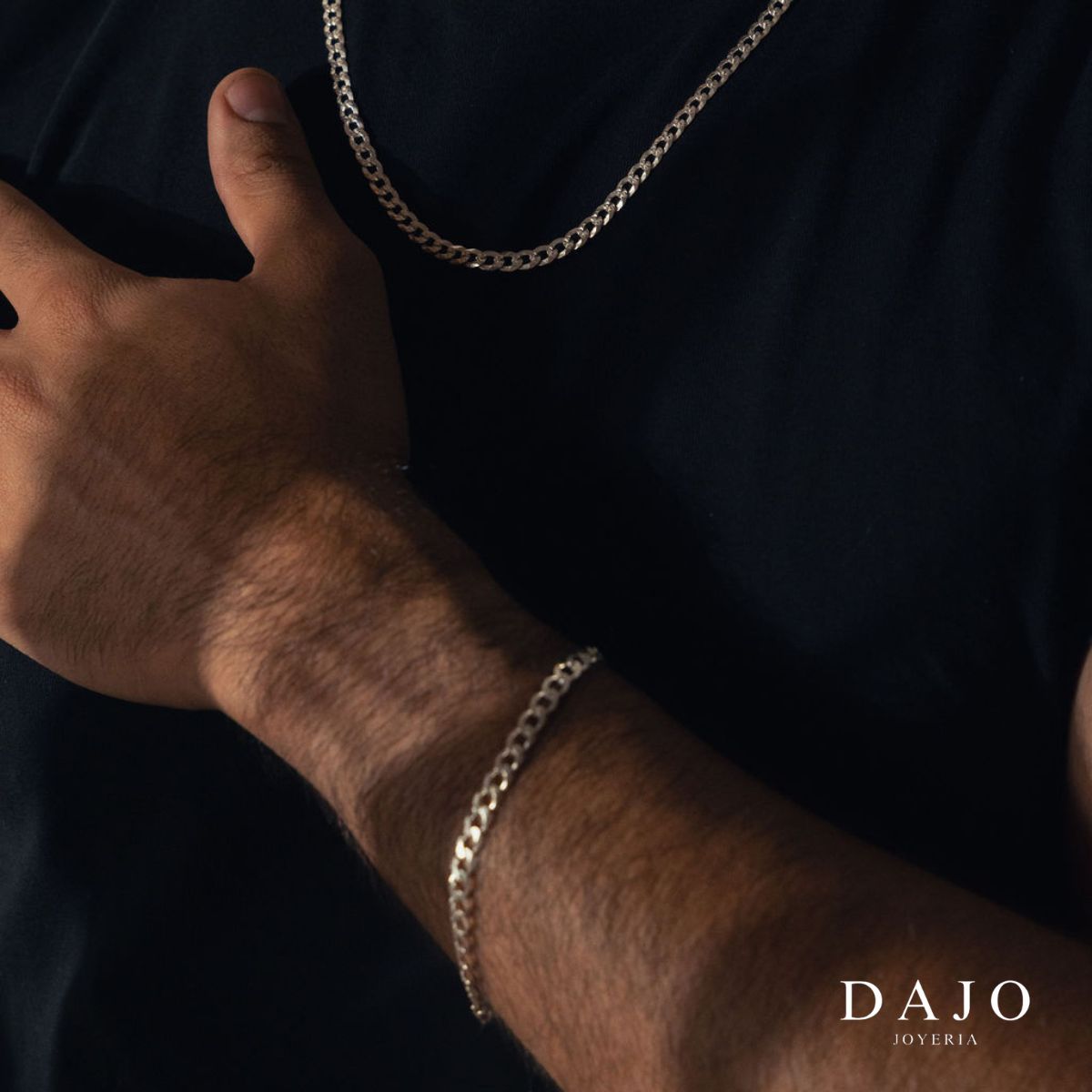 Pulsera Barbada 5 mm plata .925 - regalo especial para hombre o mujer | DAJO Joyeria