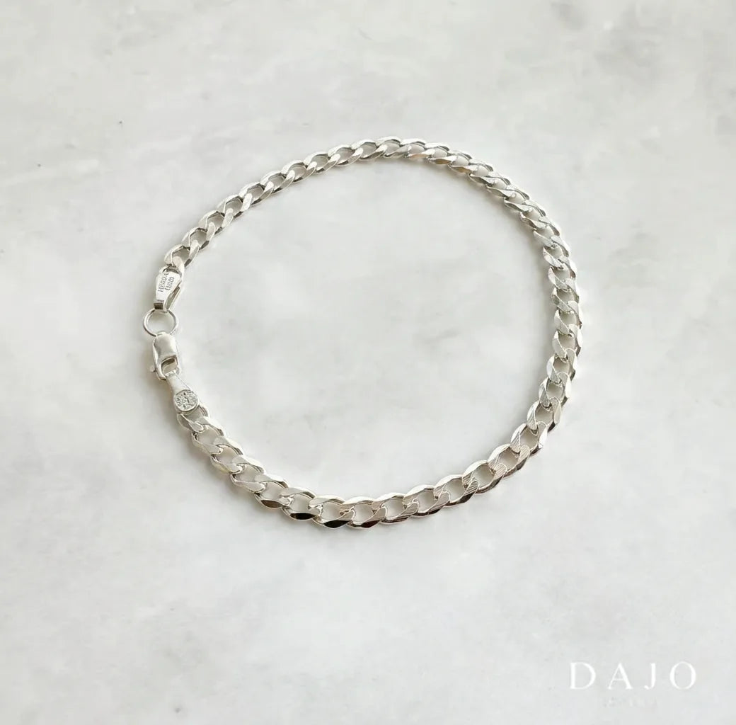Pulsera Barbada 5 mm plata .925 - regalo especial para hombre o mujer | DAJO Joyeria