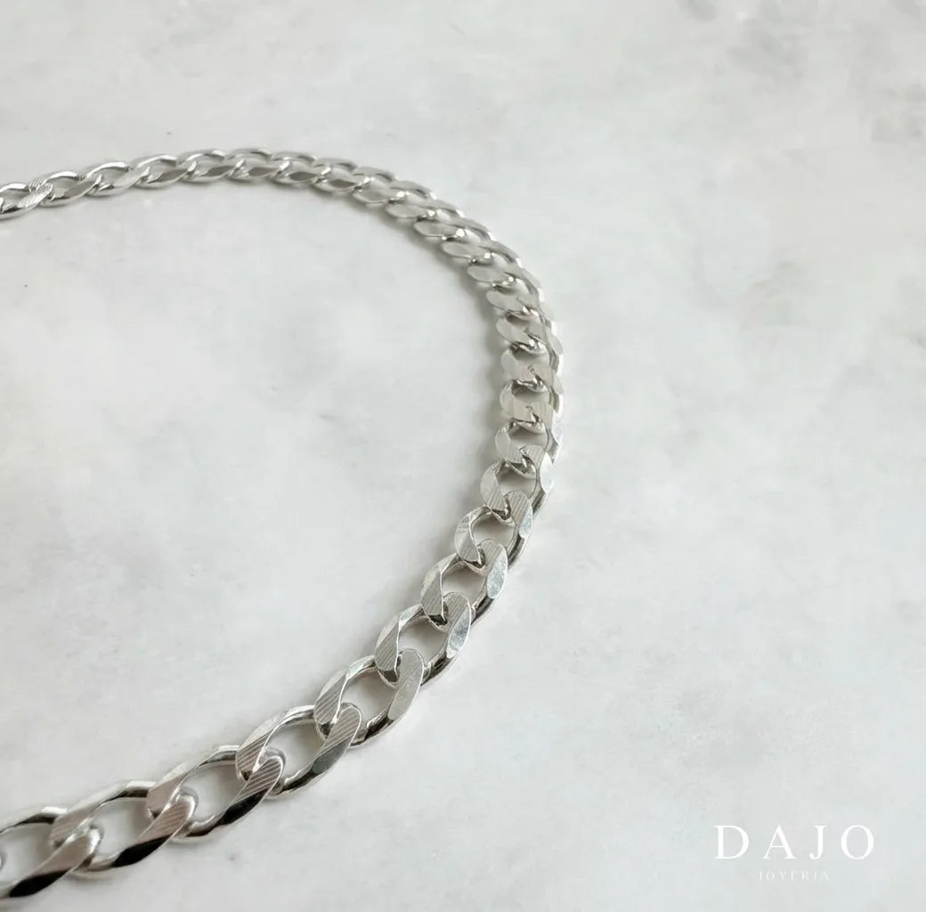 Pulsera Barbada 5 mm plata .925 - regalo especial para hombre o mujer | DAJO Joyeria
