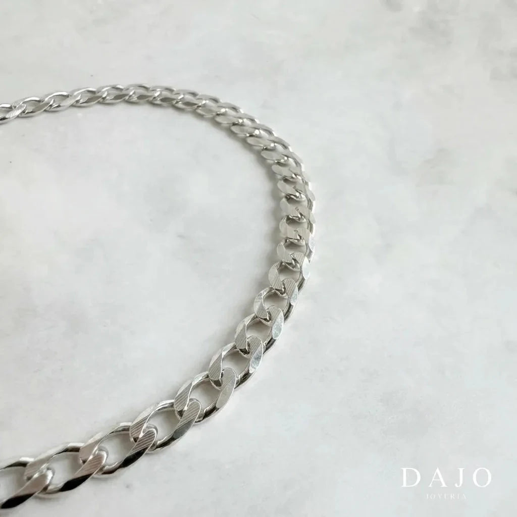 Pulsera Barbada 5 mm plata .925 - regalo especial para hombre o mujer | DAJO Joyeria