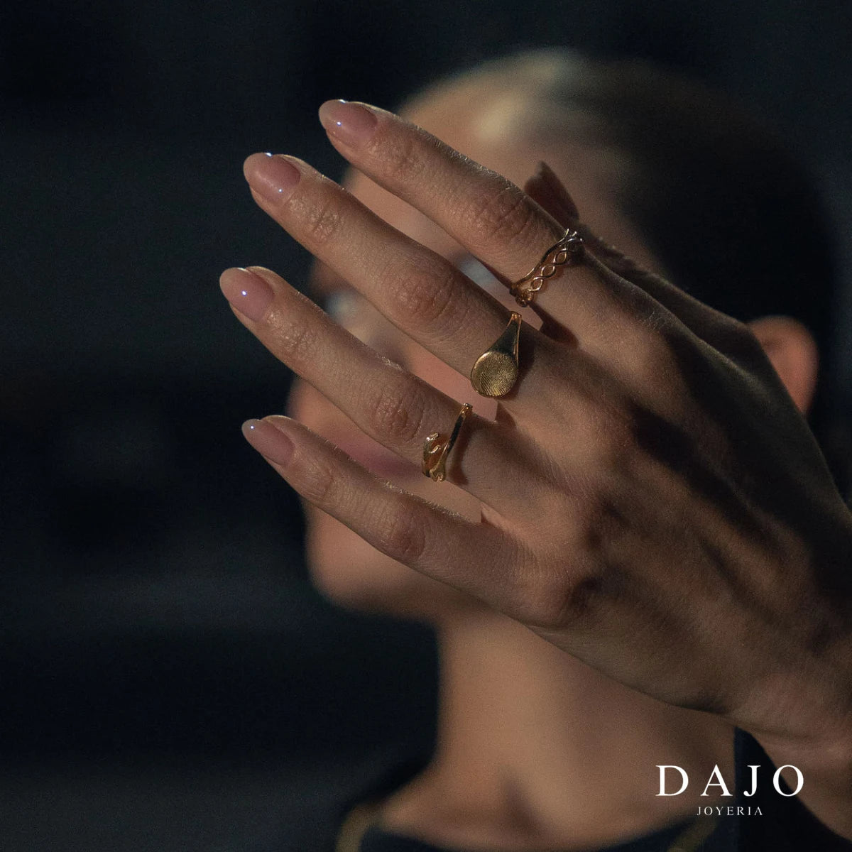 Anillo Abrazo / Apapacho Oro Sólido plata .925 - regalo para novia o mama | DAJO Joyeria