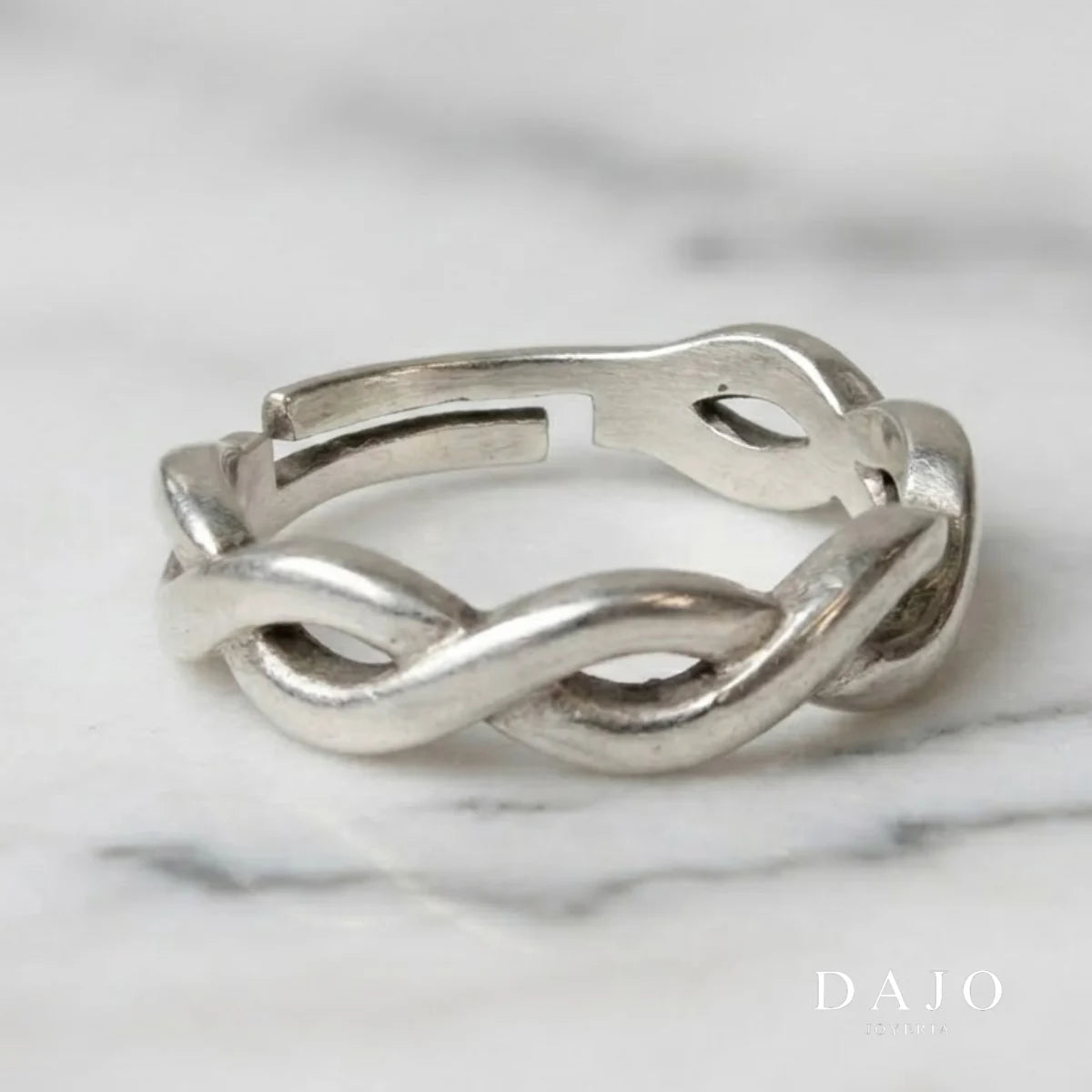 Anillo Trenzado plata .925 - regalo para novia o mama | DAJO Joyeria