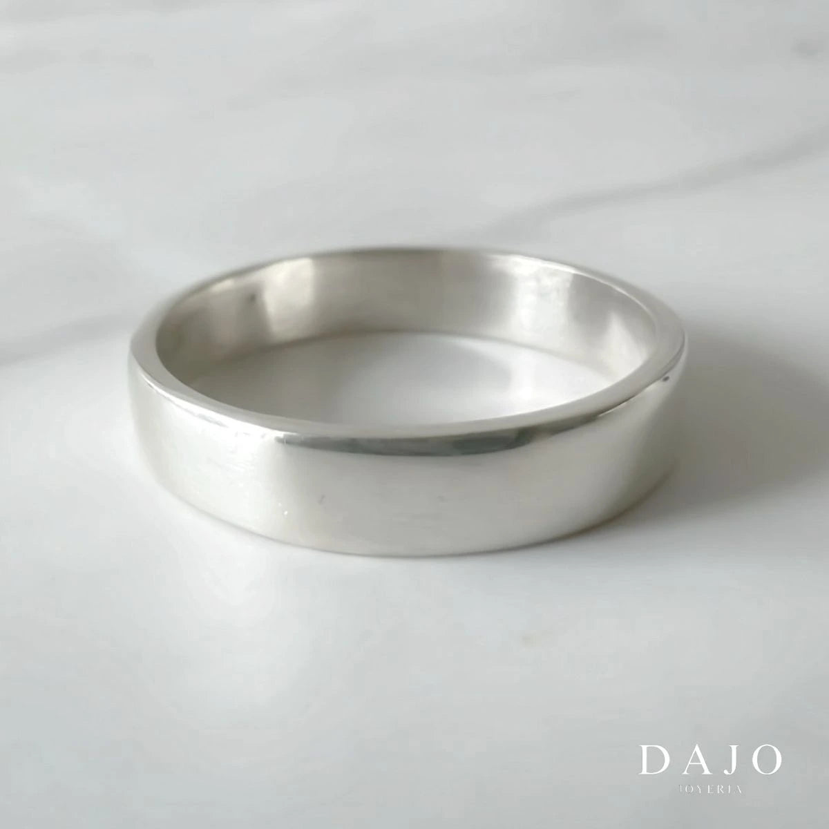 Anillo Argolla 4 mm plata .925 - regalo para novia o mama | DAJO Joyeria