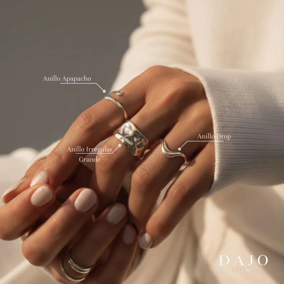 Anillo irregular grande