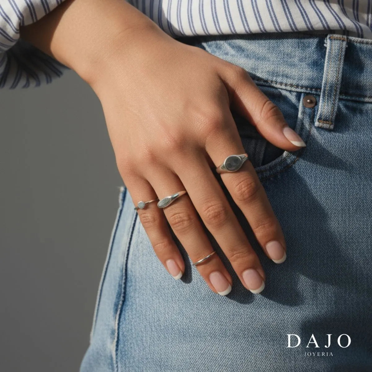 Anillo Argolla 1 mm plata .925 - regalo para novia o mama | DAJO Joyeria