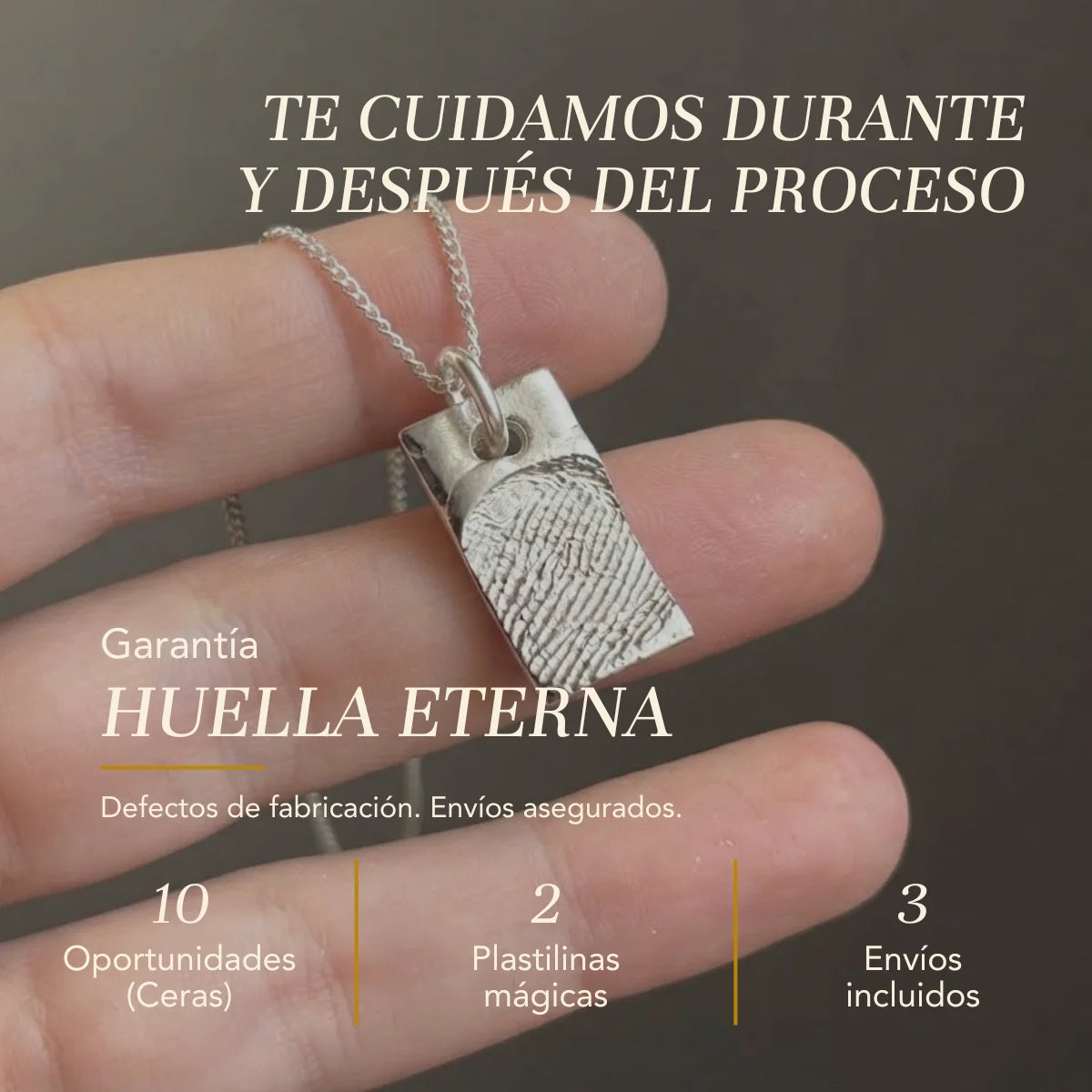 Garantía Huella Eterna de por vida: 10 ceras, 2 plastilinas mágicas y 3 envíos incluidos