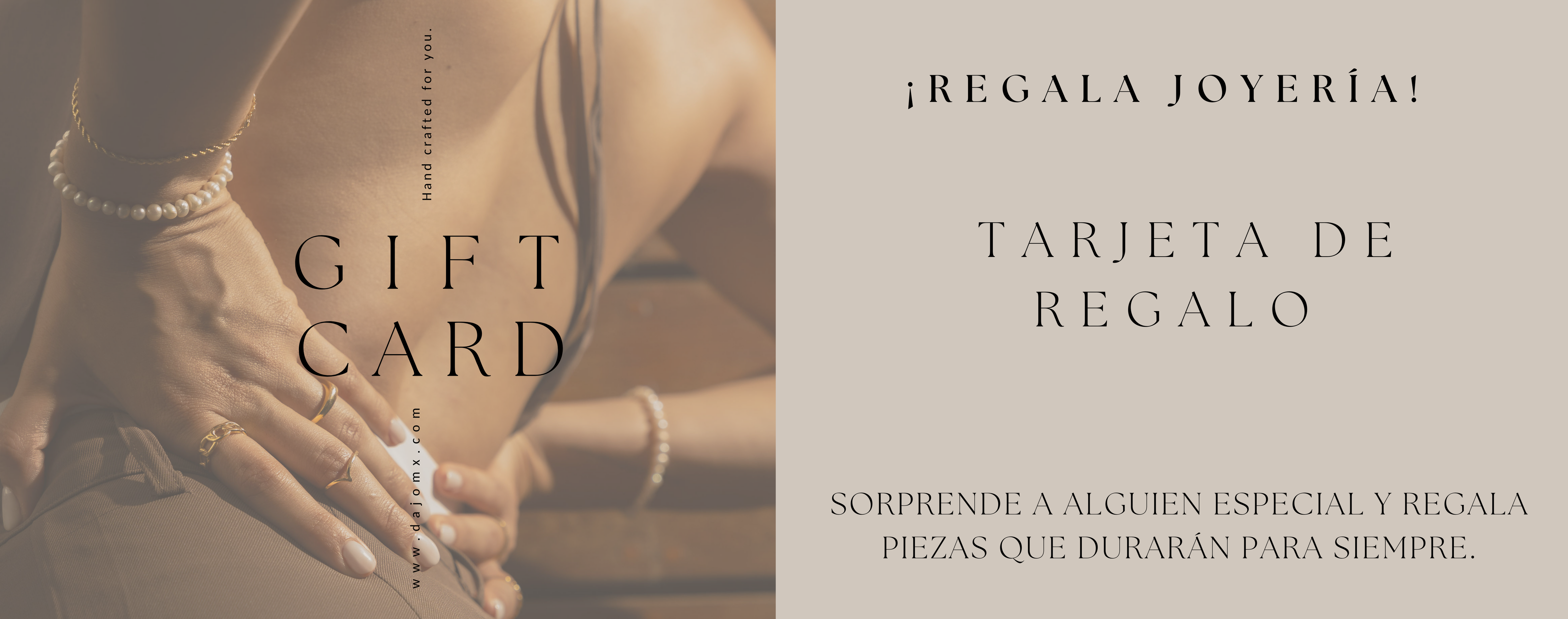 Gift Card DAJOmx plata .925 - joyeria artesanal hecha a mano en Mexico | DAJO
