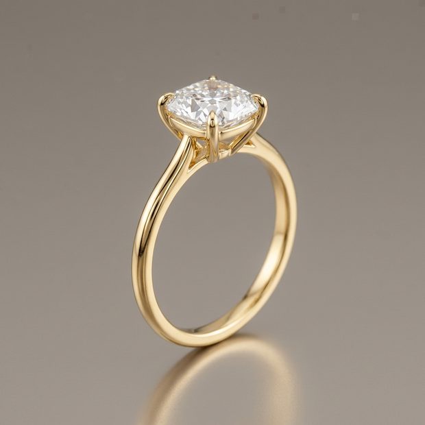 Diamante corte cojín