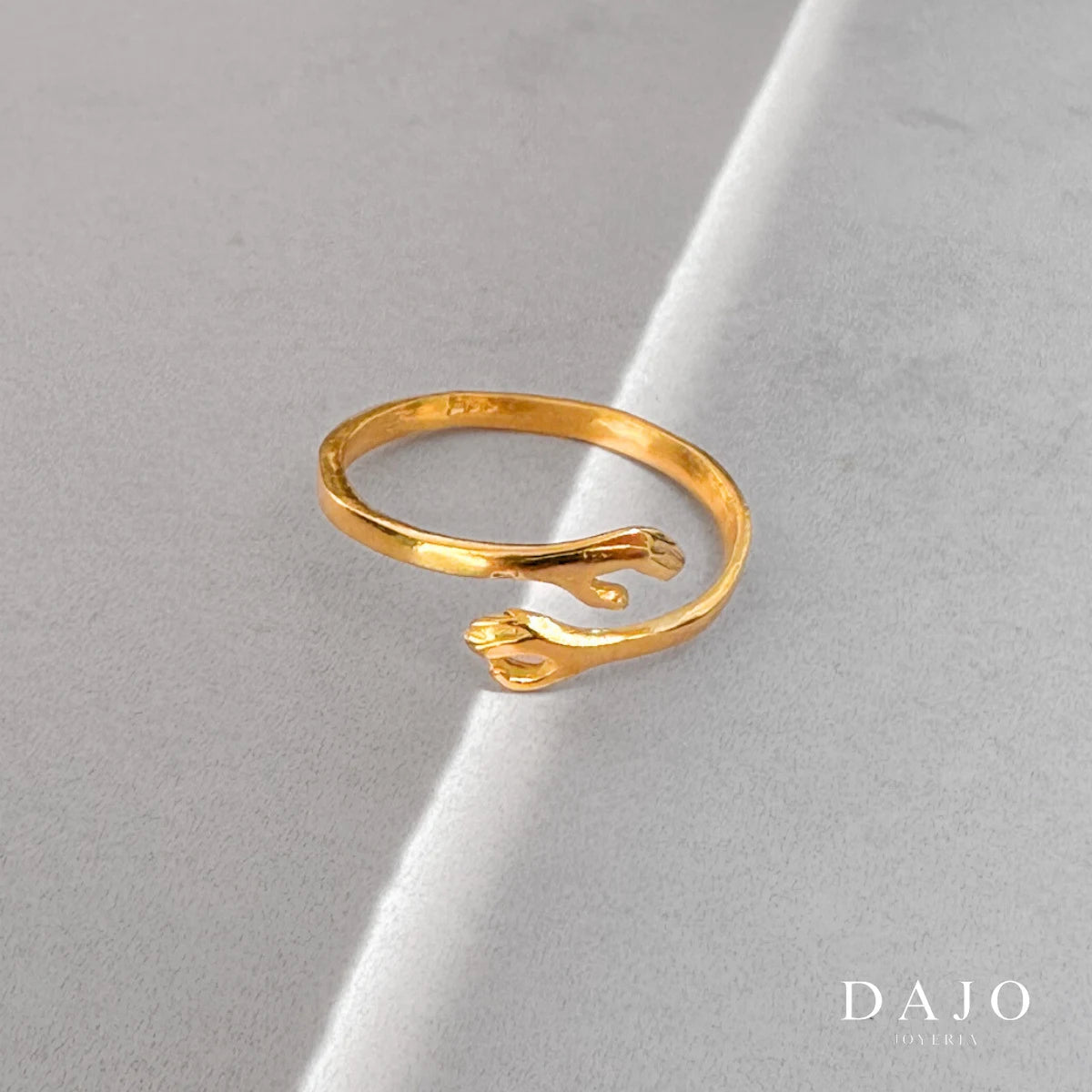 Anillo Abrazo / Apapacho Oro Sólido