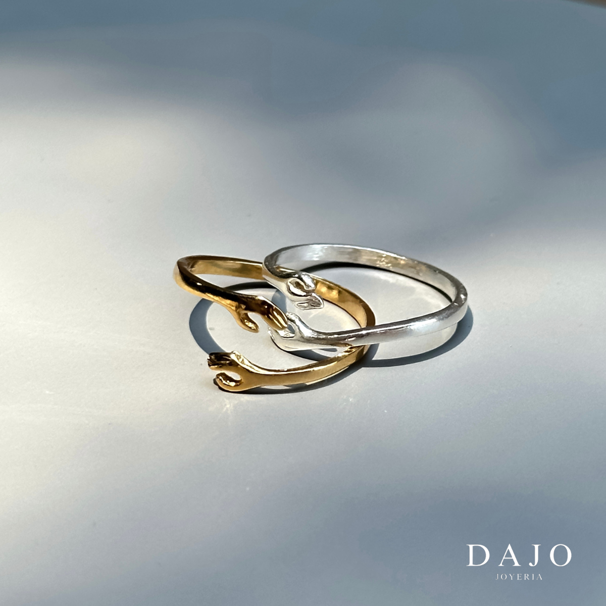 Anillo Abrazo / Apapacho Oro Sólido