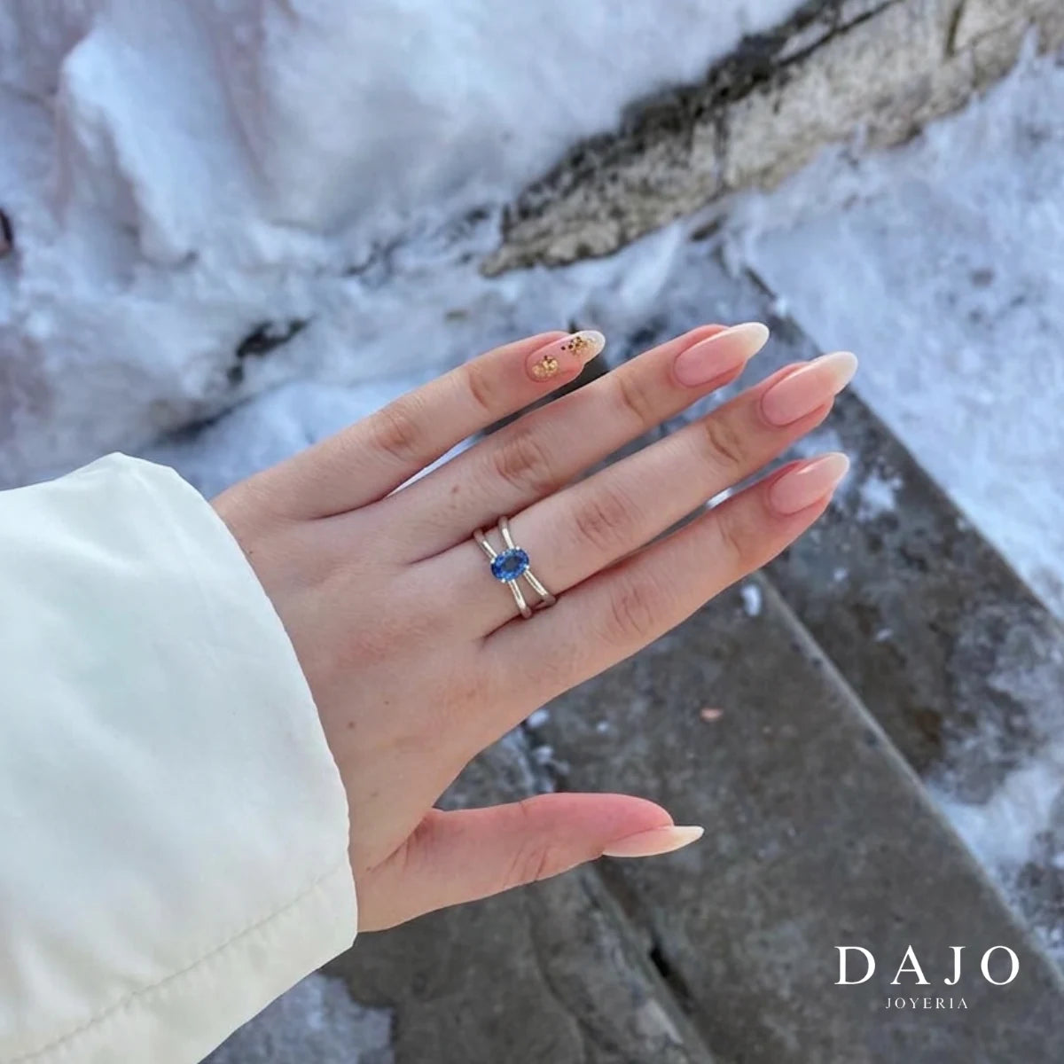 Anillo Birthstone plata .925 - regalo para novia o mama | DAJO Joyeria