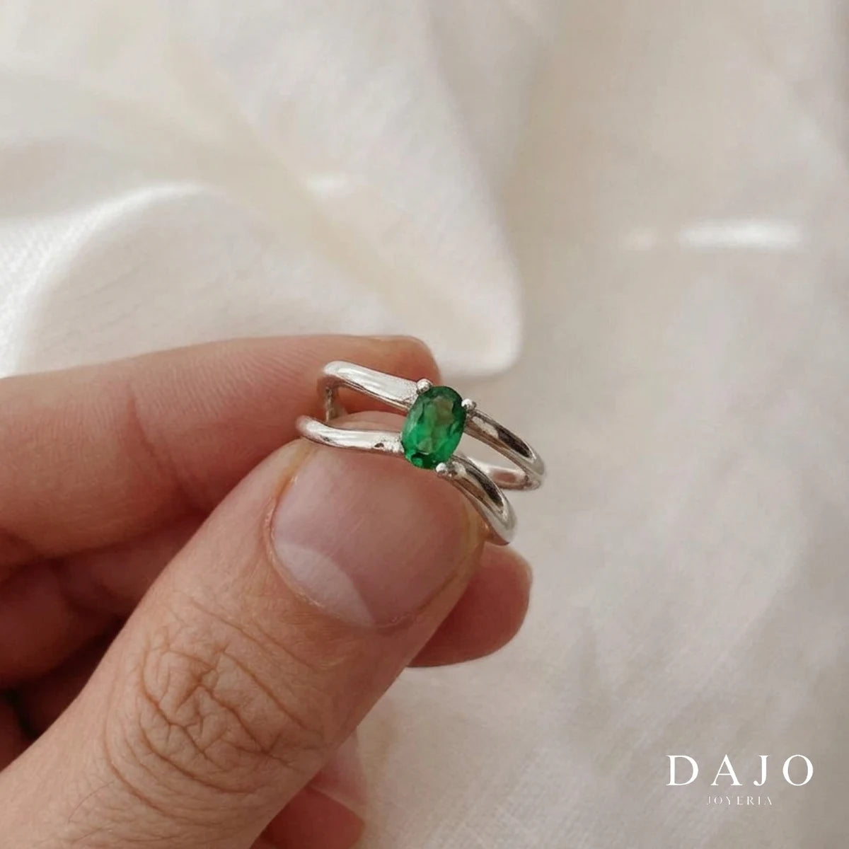 Anillo Birthstone plata .925 - regalo para novia o mama | DAJO Joyeria