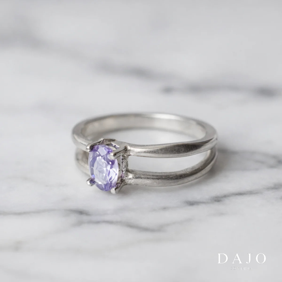 Anillo Birthstone plata .925 - regalo para novia o mama | DAJO Joyeria
