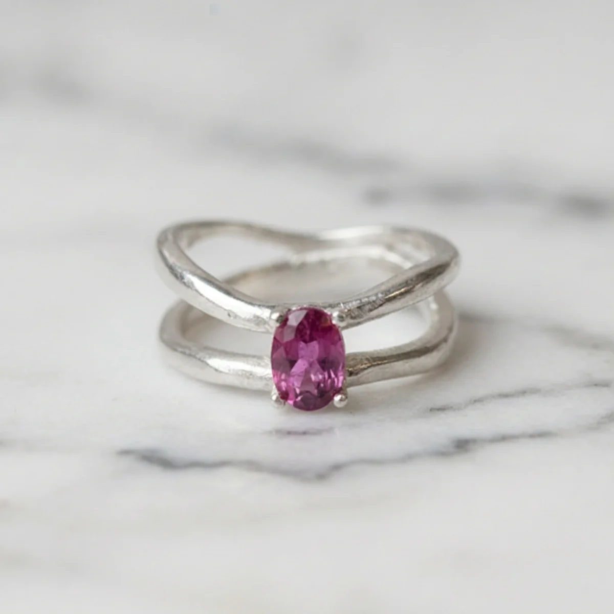 Anillo Birthstone plata .925 - regalo para novia o mama | DAJO Joyeria