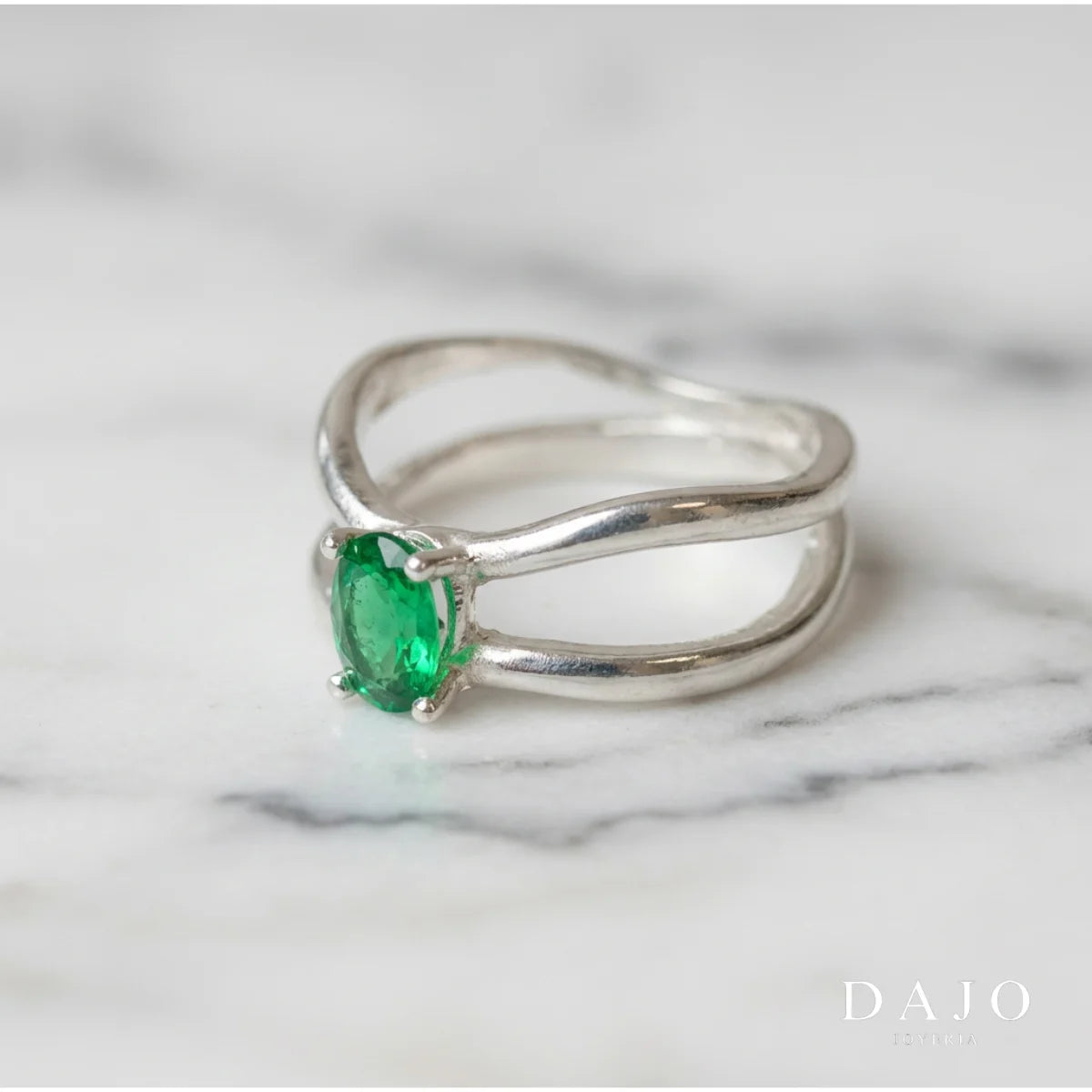 Anillo Birthstone plata .925 - regalo para novia o mama | DAJO Joyeria