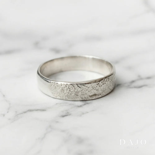 Anillo Huella Argolla - Individual plata .925 - anillo con huella grabada personalizado | DAJO Joyeria