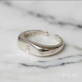 Anillo Rectangular con Inicial