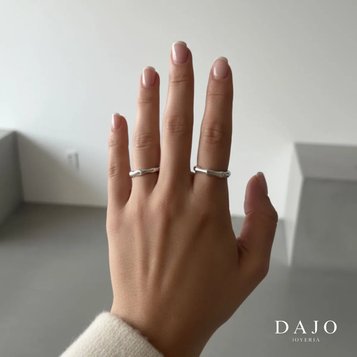 Anillo Argolla Hueso plata .925 - regalo para novia o mama | DAJO Joyeria