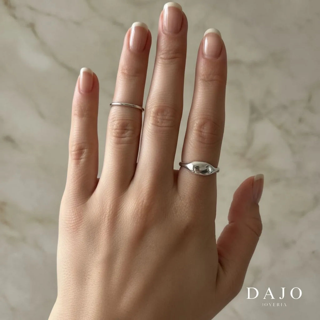 Anillo Bean plata .925 - regalo para novia o mama | DAJO Joyeria